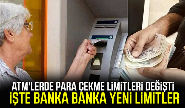 ATM'lerde para çekme limitleri değişti: İşte banka banka yeni limitler