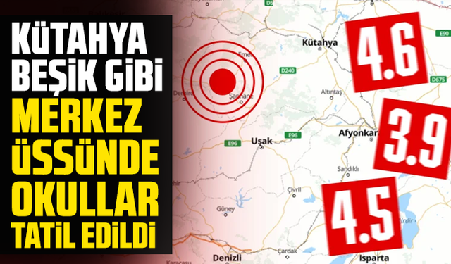 Kütahya'da 4.6'lık bir deprem daha
