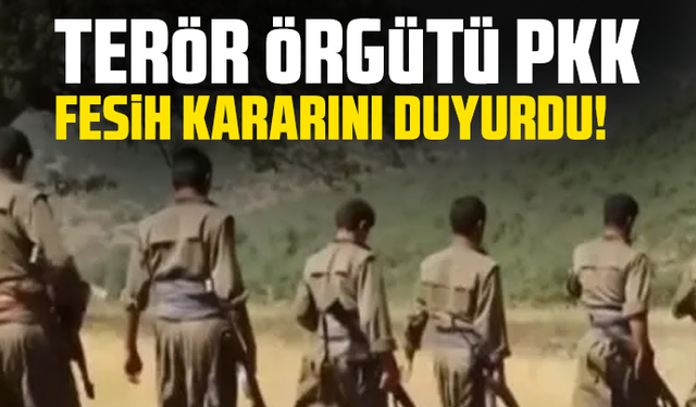 Terör örgütü PKK, fesih kararını duyurdu!