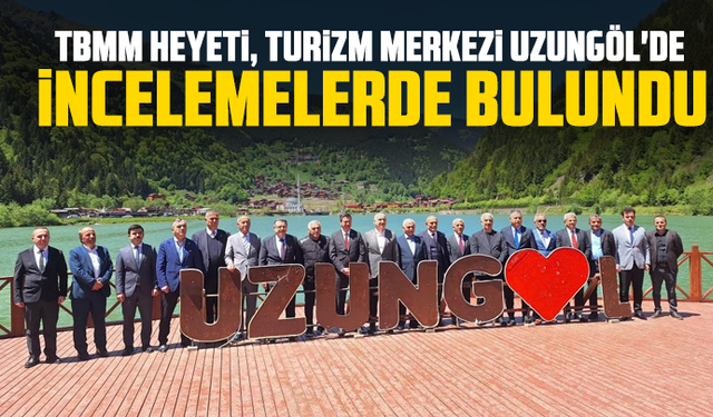 TBMM heyeti, turizm merkezi Uzungöl'de incelemelerde bulundu