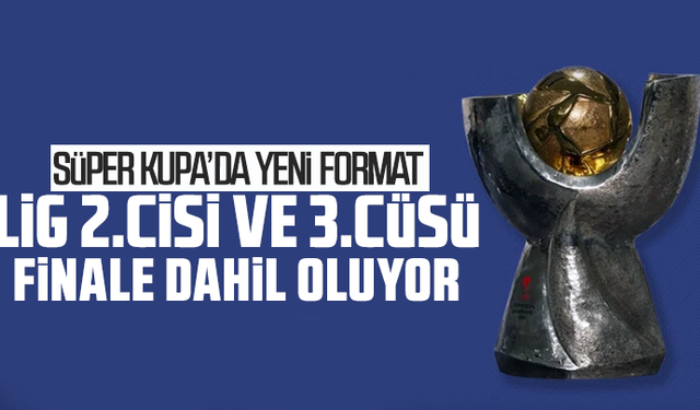 TFF, Süper Kupa'nın yeni formatını açıkladı