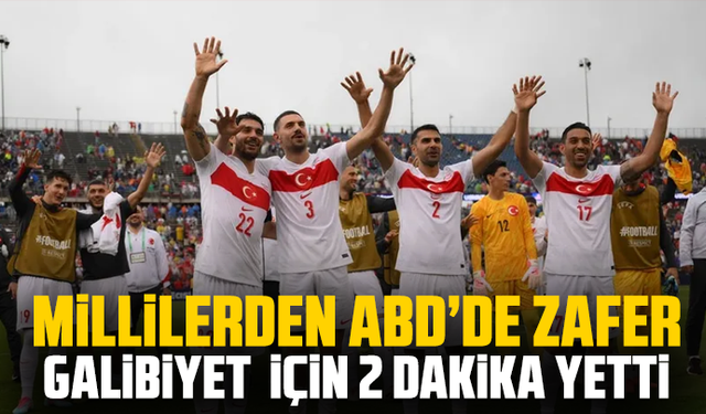 Millilerden ABD’de zafer: Galibiyet için 2 dakika yetti