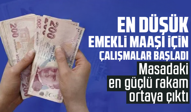 En düşük emekli maaşı için çalışmalar başladı: Masadaki en güçlü rakam ortaya çıktı