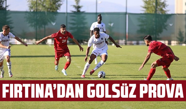 Trabzonspor'dan golsüz prova