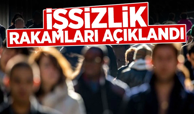 İşsizlik rakamları belli oldu