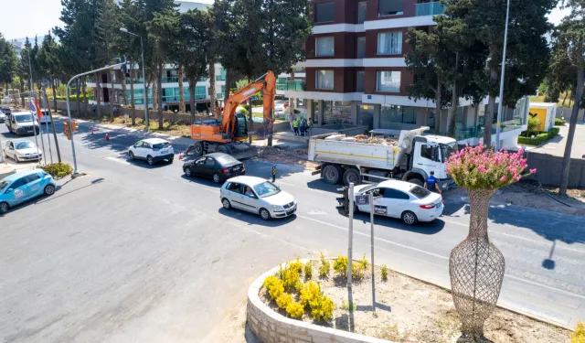İzmir Güzelbahçe'de ana arterler yenileniyor