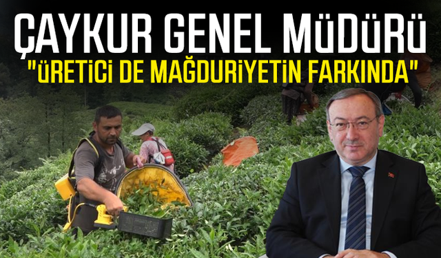 ÇAYKUR Genel Müdürü: "Üretici de mağduriyetin farkında"