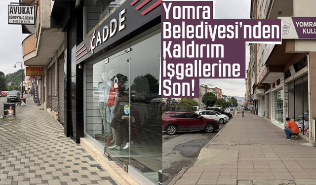 Yomra Belediyesi’nden Kaldırım İşgallerine Son!