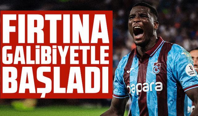 Trabzonspor 3 puanı tek golle aldı
