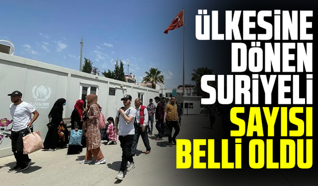 Ali Yerlikaya: Ülkelerine dönen Suriyelilerin sayısı 450 bin 169 oldu