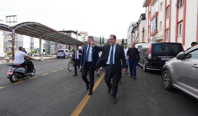 Manisa Soma'ya Başkan Dutlulu'dan asfalt sonrası ziyaret