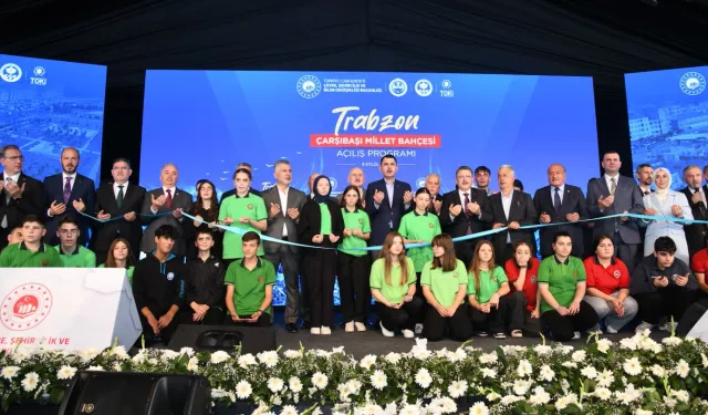 Trabzon Çarşıbaşı Millet Bahçesi törenle açıldı