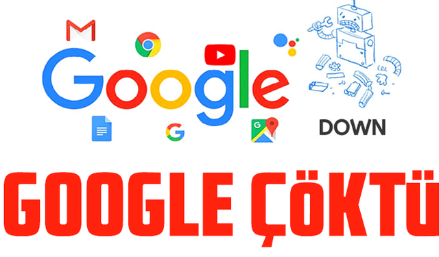 Arama motoru Google çöktü