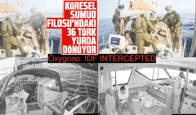 Küresel Sumud Filosu'ndaki 36 Türk yurda dönüyor