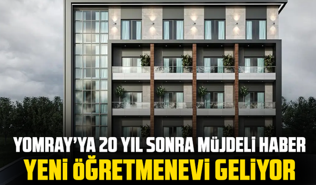 Yomra'ya 20 yıl sonra müjdeli haber: Yeni öğretmenevi geliyor