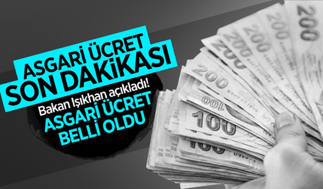 Asgari Ücret belli oldu