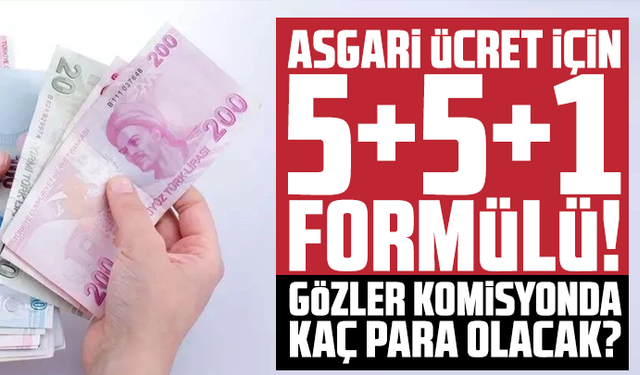 Asgari ücret için 5+5+1 formülü! Gözler komisyonda kaç para olacak?