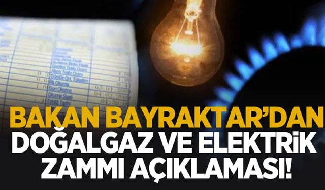 Yeni yılda elektrik ve doğalgaza zam var mı?