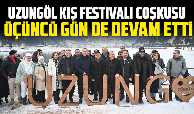 Uzungöl kış festivali coşkusu üçüncü gün de devam etti