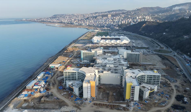 Trabzon Şehir Hastanesi inşaatının yüzde 90'ı tamamlandı