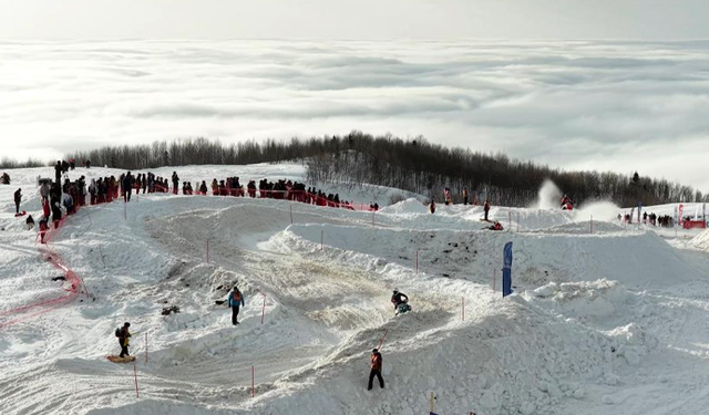 Rize'de adrenalin sis deniziyle buluştu, ortaya görsel şölen çıktı