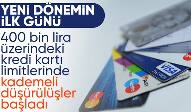 Kredi kartı limitlerinde yeni dönem bugün başladı