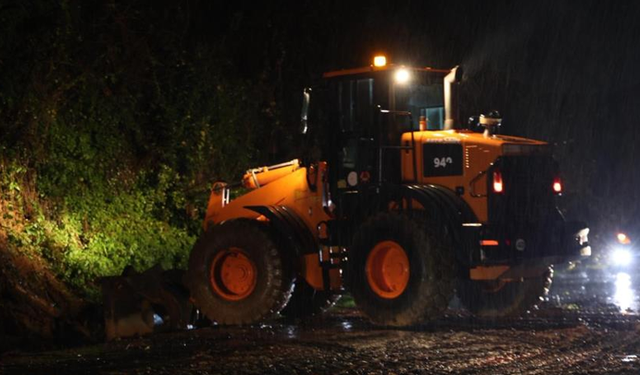 Ordu'da sağanak sonrası heyelanlar meydana geldi