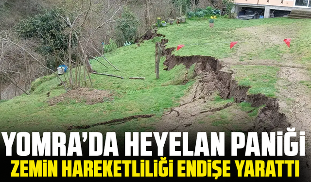 Yomra’da Heyelan Paniği: Zemin Hareketliliği Endişe Yarattı