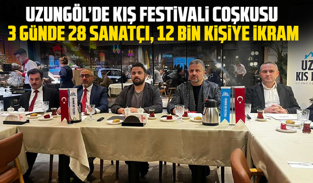 Uzungöl’de Kış Festivali Coşkusu: 3 Günde 28 Sanatçı, 12 Bin Kişiye İkram