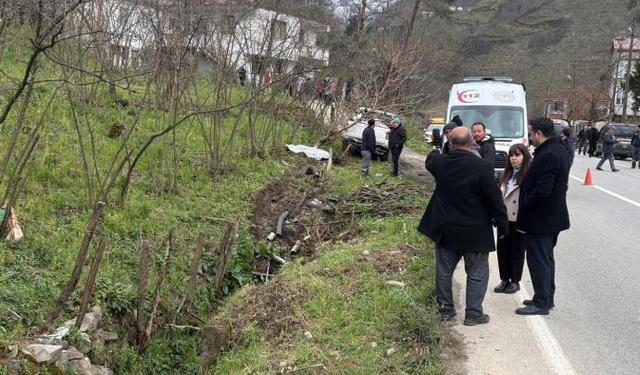 Giresun'da trafik kazası: 1 kişi hayatını kaybetti