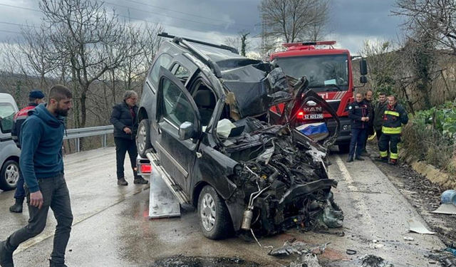 Ordu'da feci kaza: 2 ölü, 2 ağır yaralı
