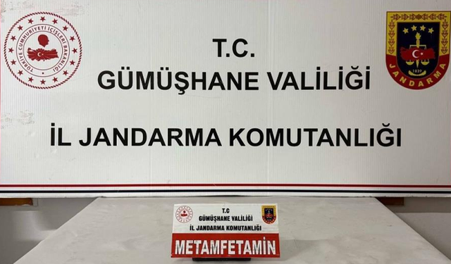 Gümüşhane’de uyuşturucu operasyonu!