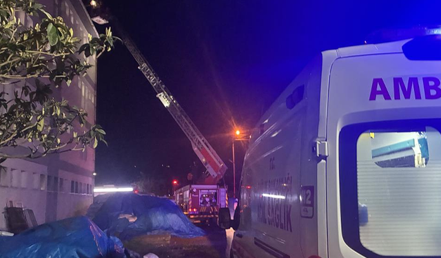 Ordu’da öğrenci pansiyonunda baca yangını