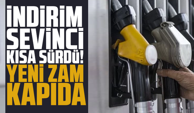 İndirim sevinci kısa sürdü! Yeni zam kapıda