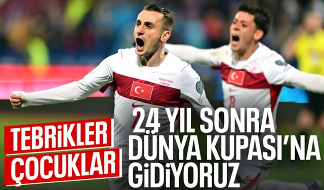 Dünya kupasındayız! Bizim çocuklar tarih yazdı
