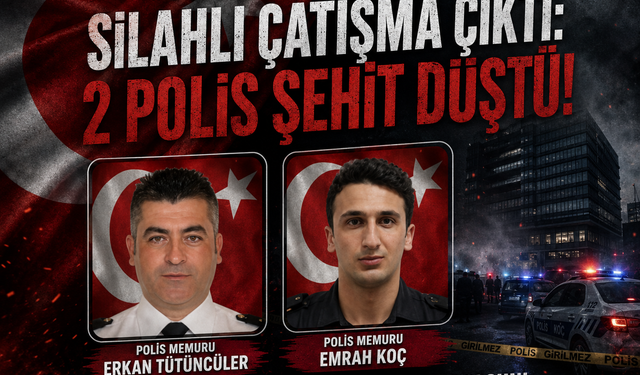 Tekirdağ'da bir iş merkezinde silahlı çatışma çıktı: 2 polis şehit düştü!