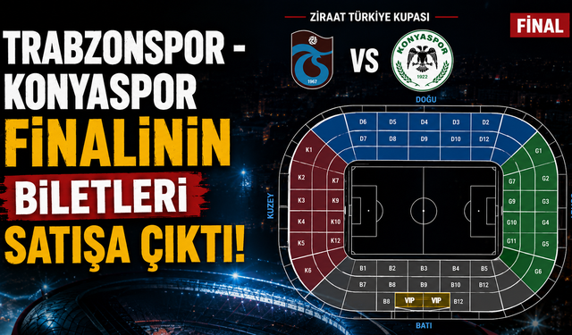 Trabzonspor - Konyaspor finalinin biletleri satışa çıktı!