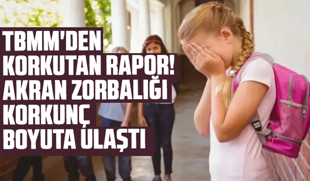 TBMM'den korkutan rapor! Akran zorbalığı korkunç boyuta ulaştı