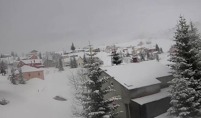 Giresun'da mayıs ayında kar sürprizi