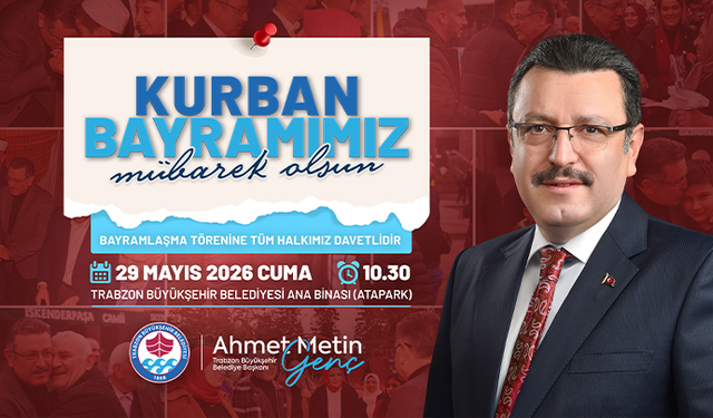 Trabzon Büyükşeşhir Belediyesi Kurban Bayramı Mesajı