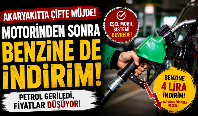 Akaryakıtta Çifte Müjde: Motorinden Sonra Benzine de İndirim