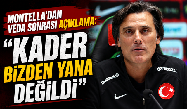 Montella'dan veda sonrası açıklama: "Kader bizden yana değildi"