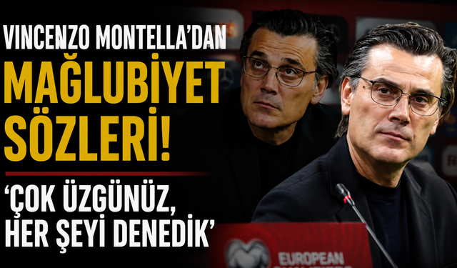 Vincenzo Montella'dan mağlubiyet sözleri! 'Çok üzgünüz, her şeyi denedik'