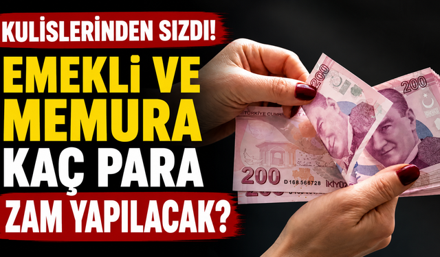 Kulislerinden sızdı! Emekli ve memura kaç para zam yapılacak?