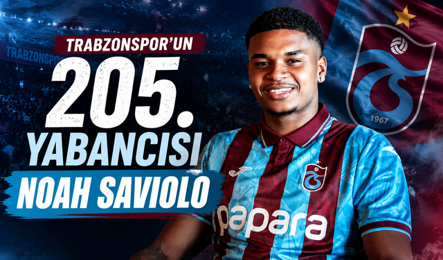 Trabzonspor'un 205. yabancısı Noah Saviolo
