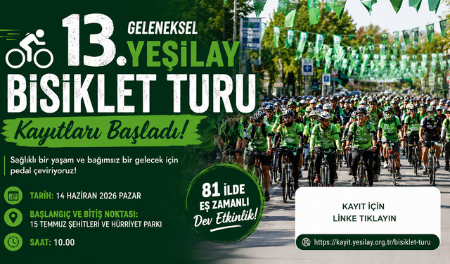 Trabzon'da 13. Geleneksel Yeşilay Bisiklet Turu Kayıtları Başladı!