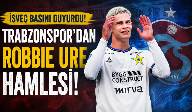 İsveç basını duyurdu! Trabzonspor'dan Robbie Ure hamlesi!