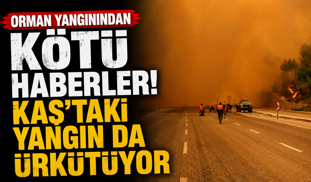 Seydikemer orman yangınından kötü haberler! Kaş'taki yangın da ürkütüyor