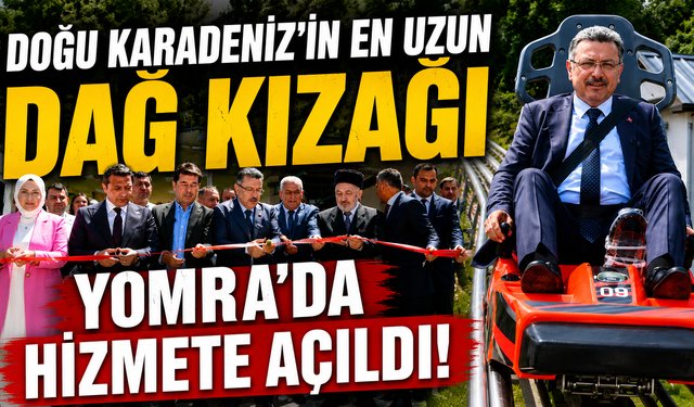 Doğu Karadeniz'in en uzun dağ kızağı Yomra'da hizmete açıldı