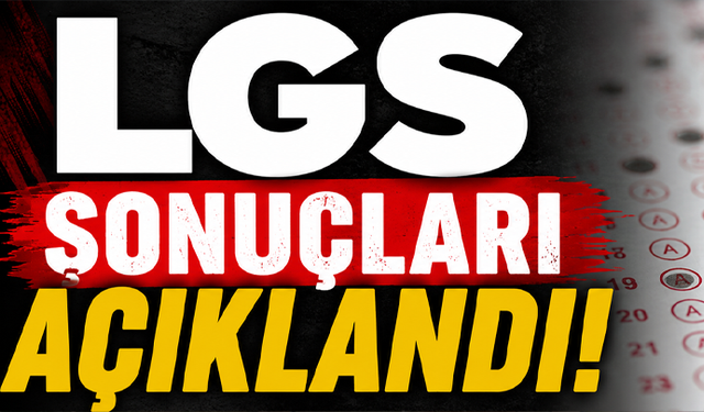 LGS sonuçları açıklandı